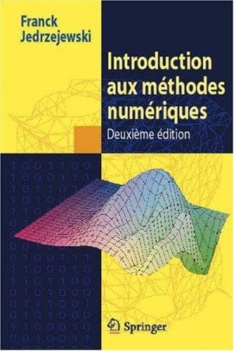 Cover image for Introduction aux méthodes numériques