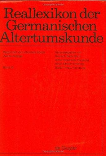 Cover image for Reallexikon Der Germanischen Altertumskunde