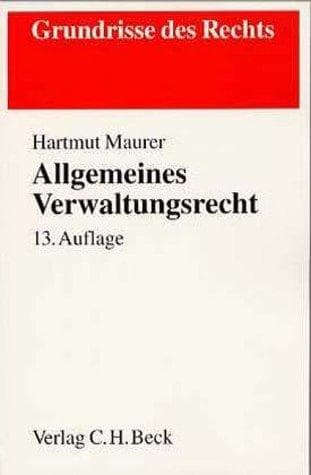 Cover image for Allgemeines Verwaltungsrecht.