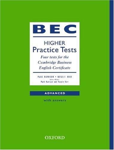 Cover image for BEC Practice Tests, Tests with Key