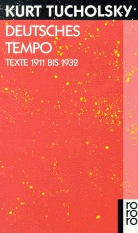 Cover image for Deutsches Tempo. Texte 1911 bis 1932.