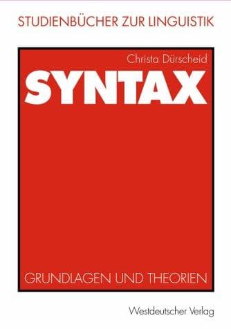 Cover image for Syntax. Grundlagen und Theorien.