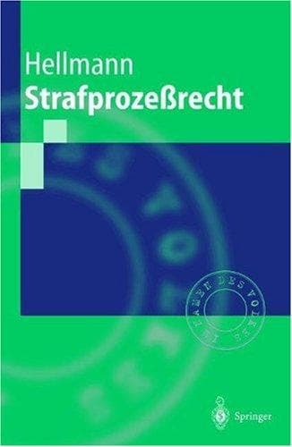 Cover image for Strafprozessrecht (Springer-Lehrbuch)
