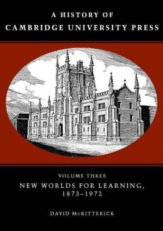 Cover image for A history of Cambridge University Press