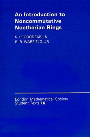 Cover image for An introduction to noncommutative Noetherian rings