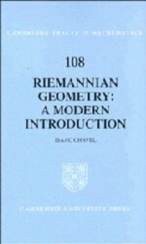 Cover image for Riemannian geometry
