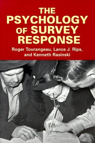 Cover image for The Psychology of Survey Response