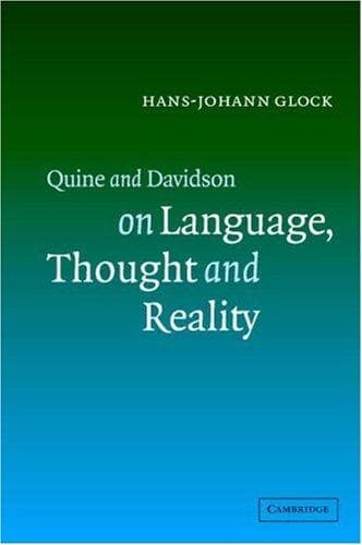Cover image for Quine and Davidson on Language, Thought and Reality