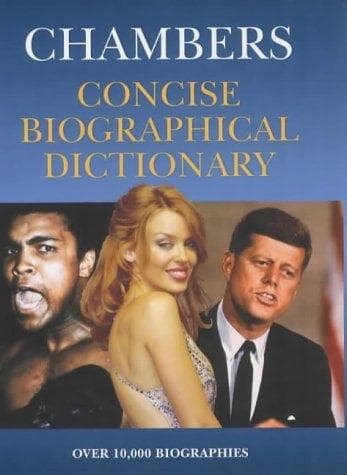 Cover image for Concise Biographical Dictionary (Chambers)