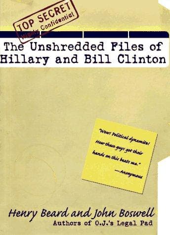Cover image for Unshredded Files of Hillary Clinton