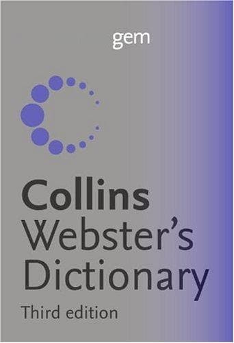 Cover image for Collins Gem Webster's Dictionary 3E (Collins Gem)