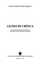 Lições de crítica
