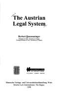 Cover image for The Austrian legal system