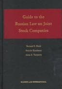 Guide to the Russian law on joint stock companies
