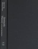 Cover image for Syntactic theory