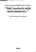 Dass Auschwitz nicht noch einmal sei--