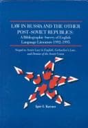 Cover image for Law in Russia and the other post-Soviet republics