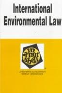Cover image for International environmental law in a nutshell