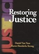 Cover image for Restoring justice