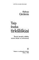 Taip šneka tirkšliškiai