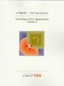 Cover image for X/Open CAE specification.