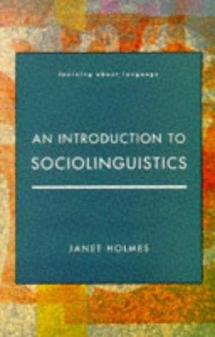 Cover image for An introduction to sociolinguistics
