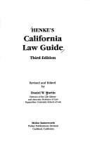 Cover image for Henke's California law guide.