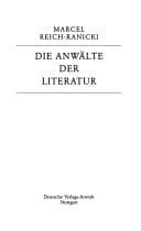 Cover image for Die Anwälte der Literatur