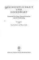 Geschichtlichkeit und Gegenwart