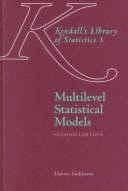 Cover image for Multilevel statistical models