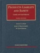 Cover image for Products liability and safety