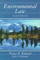 Cover image for Environmental law