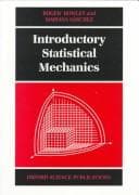 Cover image for Introductory statistical mechanics