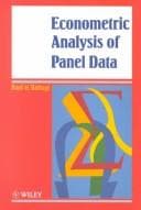 Cover image for Econometric analysis of panel data