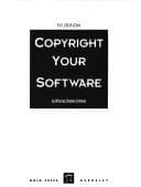 Cover image for Copyright your software