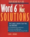 Cover image for Word 6 for the Mac solutions
