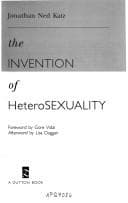 Cover image for The invention of heterosexuality