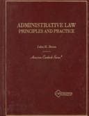Cover image for Administrative law