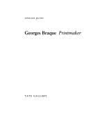 Cover image for Georges Braque
