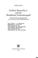Kurfürst Maximilian I und der Westfälische Friedenskongress