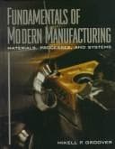 Cover image for Fundamentals of modern manufacturing