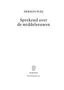 Cover image for Sprekend over de middeleeuwen