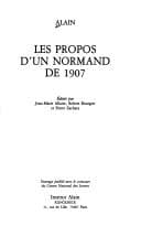Cover image for Les propos d'un Normand de 1907