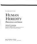 Cover image for Human heredity