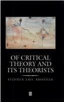 Cover image for Of critical theory and its theorists