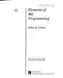 Cover image for Elements of ML programming