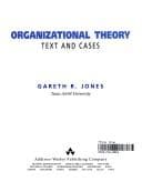 Cover image for Organizational theory