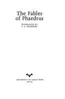 Cover image for The fables of Phaedrus