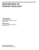 Cover image for Introduction to protein structure