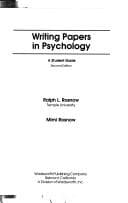 Cover image for Writing papers in psychology